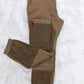 hiking pants cotton double knee patch knees jogger retro streetwear