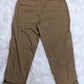 wide leg 1940s style mens pants fatigue style front patch pockets khaki colour