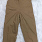 wide leg 1940s style mens pants fatigue style front patch pockets khaki colour